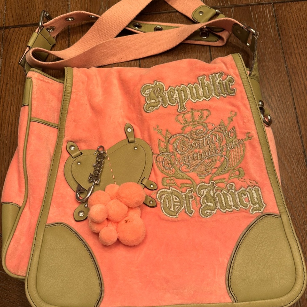 Vintage Juicy Couture Velour Messenger Bag